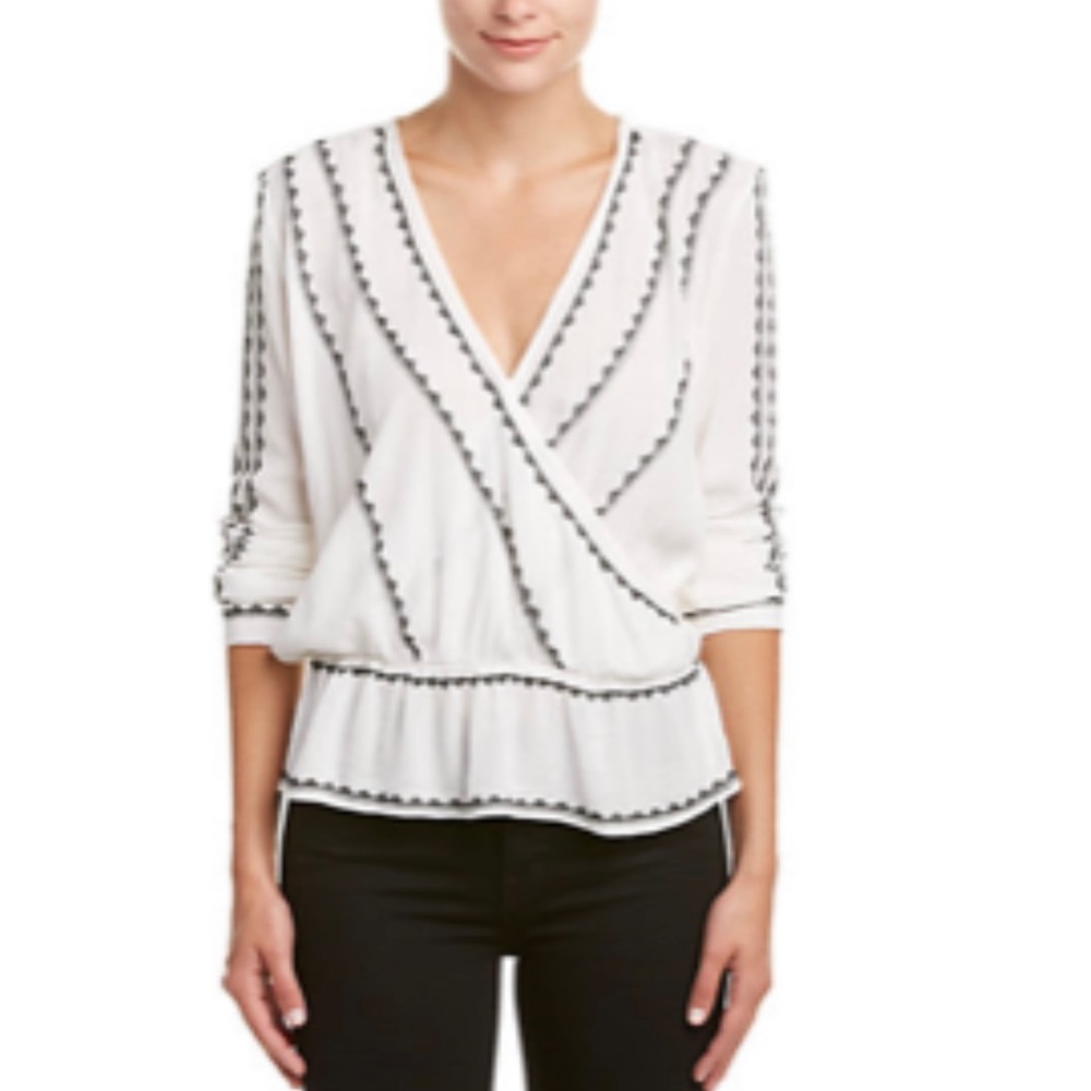 Romeo & Juliet Couture Embroidered Top - Size M